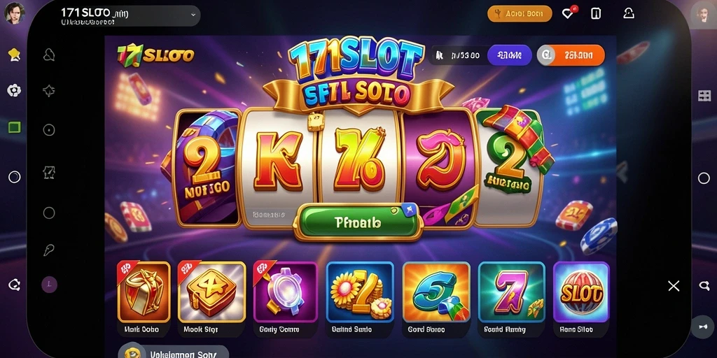 Screenshot utama 171SLOT menampilkan berbagai fitur utilitas permainan.