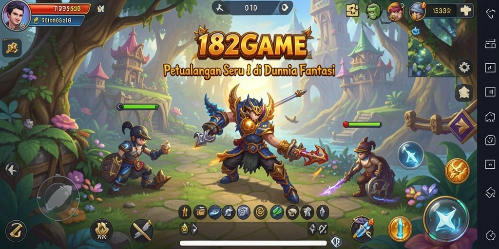 Tampilan gameplay di 182GAME yang penuh aksi dan eksplorasi.
