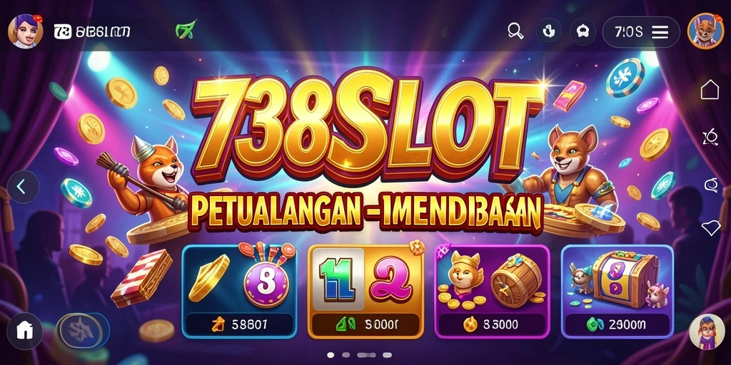 Tampilan mendebarkan dari gameplay RPG di 738SLOT.