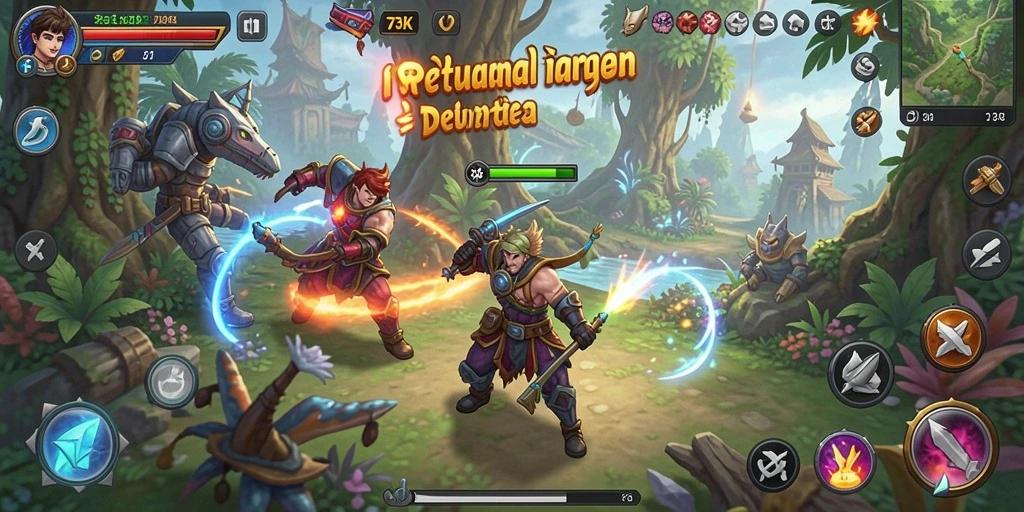 Tampilan menarik dan mendebarkan dari gameplay petualangan 73K.