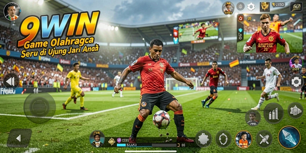 Tampilan gameplay menarik dari 9WIN yang menampilkan aksi olahraga.