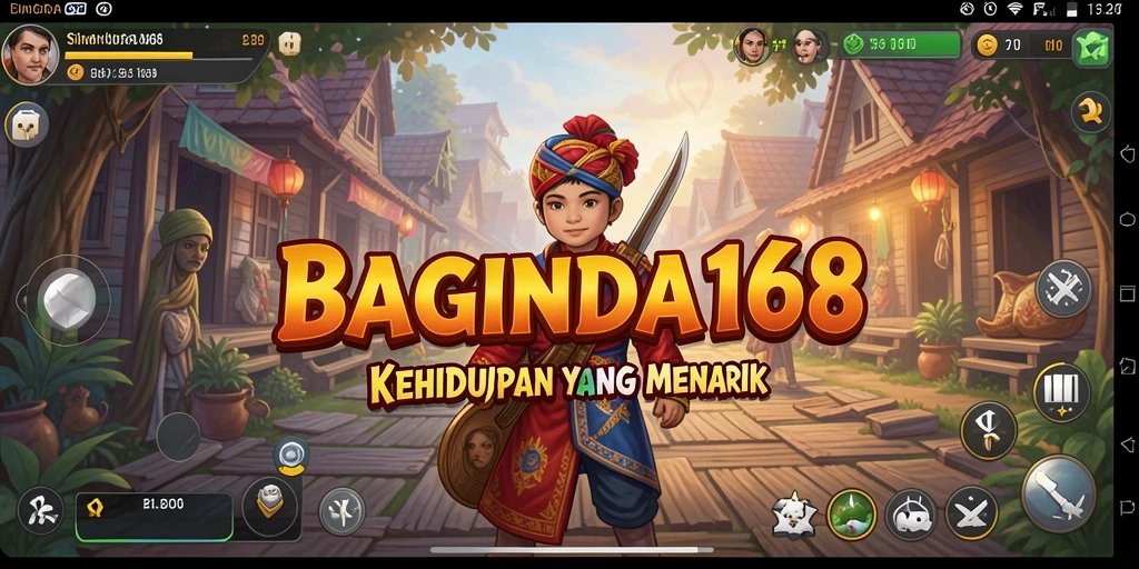 Tangkapan layar utama BAGINDA168 menunjukkan gameplay simulasi yang mendalam.