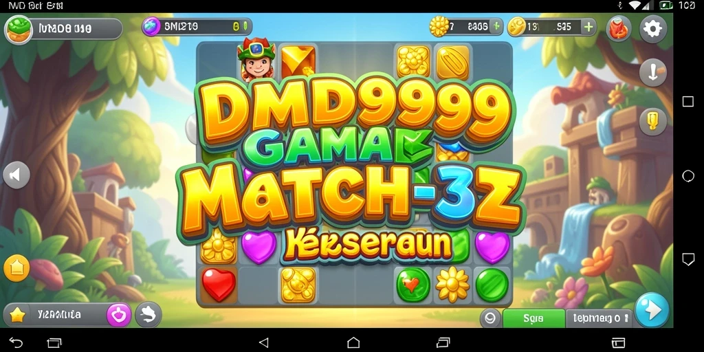 Tampilan menakjubkan dari DMD999 saat bermain Match-3.