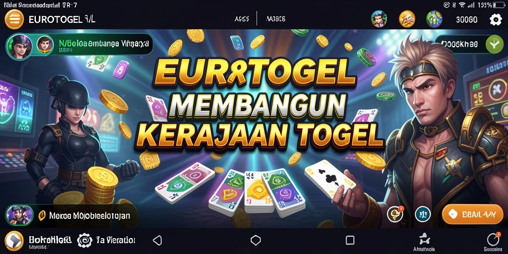 Tampilan gameplay EUROTOGEL yang menarik dan berwarna.