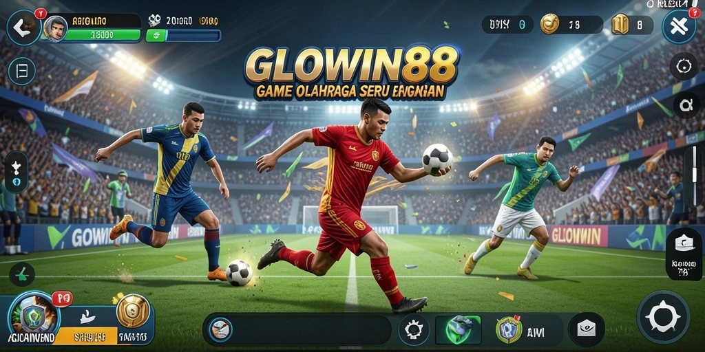 Screenshot GLOWIN88 menampilkan aksi seru dari gameplay olahraga.