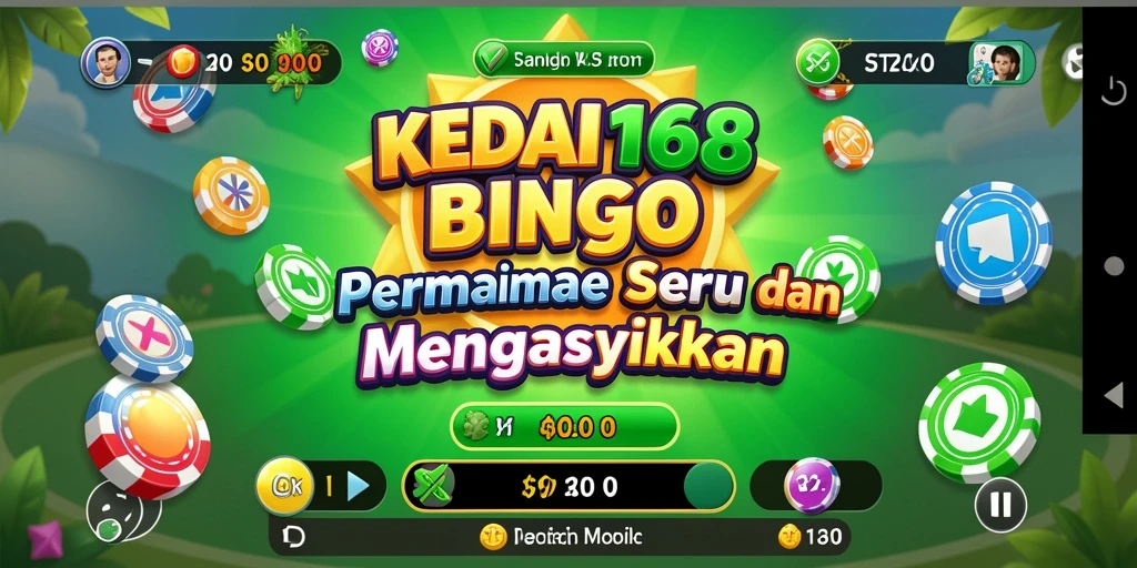 Screenshot gameplay Bingo KEDAI168 yang menarik dan seru.