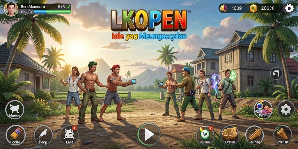 Tampilan gameplay LKOPEN yang seru dan menarik.