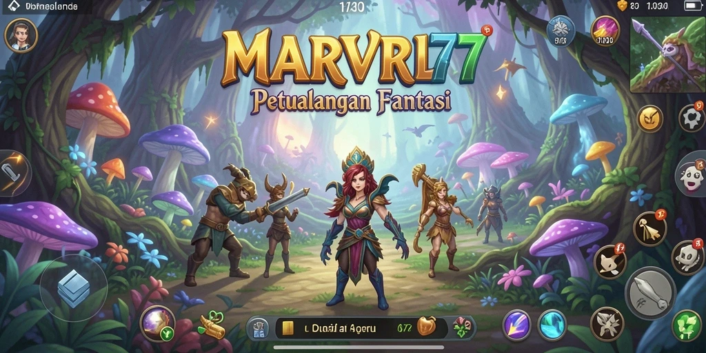 Screenshot utama MARVRL77 yang menampilkan aksi permainan petualangan yang mendebarkan.