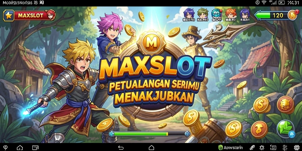 Tampilan gameplay <strong>MAXSLOT</strong> yang menakjubkan dan seru.