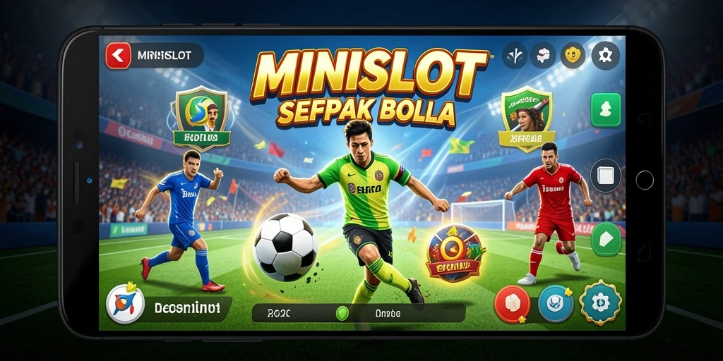 Tangkapan layar MENUNJUKKAN gameplay slot bertema sepak bola yang menggembirakan.