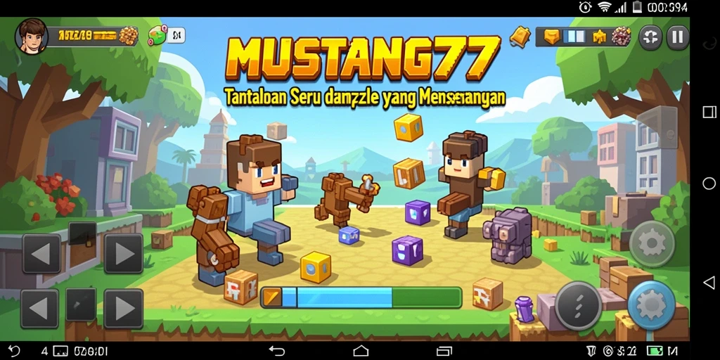 Tampilan gameplay seru MUSTANG77 yang menantang otak.