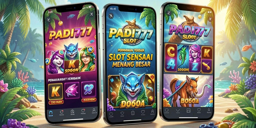 Tampilan menarik gameplay Slot di PADI777 dengan efek visual menawan.