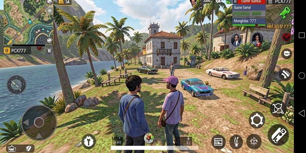 Tampilan menarik dari gameplay PCX777 yang penuh warna.