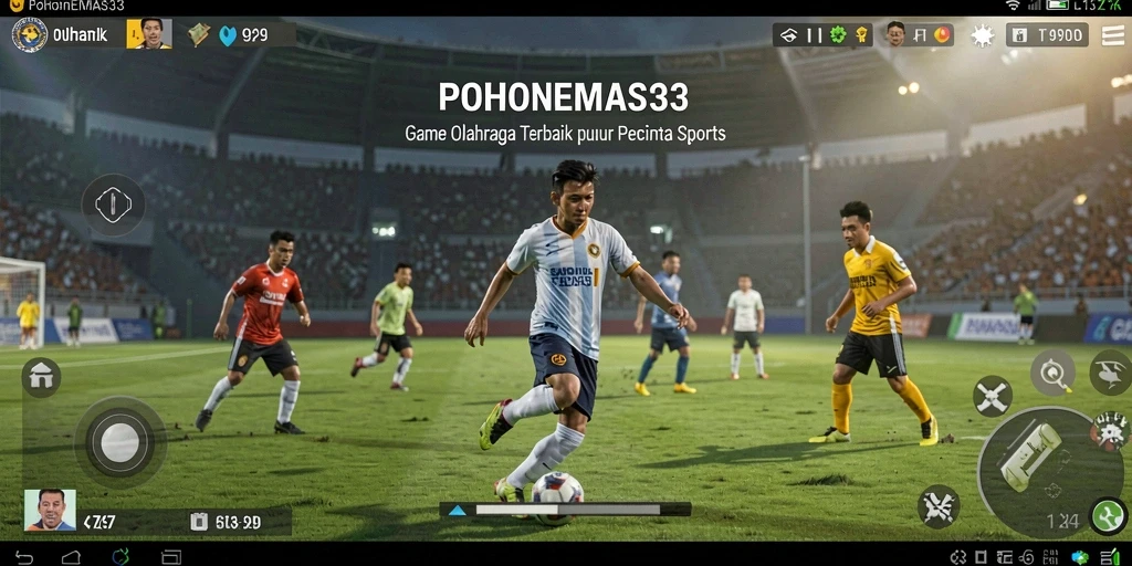 Tampilan seru gameplay POHONEMAS33 yang penuh aksi olahraga.
