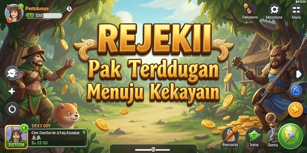 Screenshot utama menunjukkan gameplay yang mendebarkan di dunia petualangan.