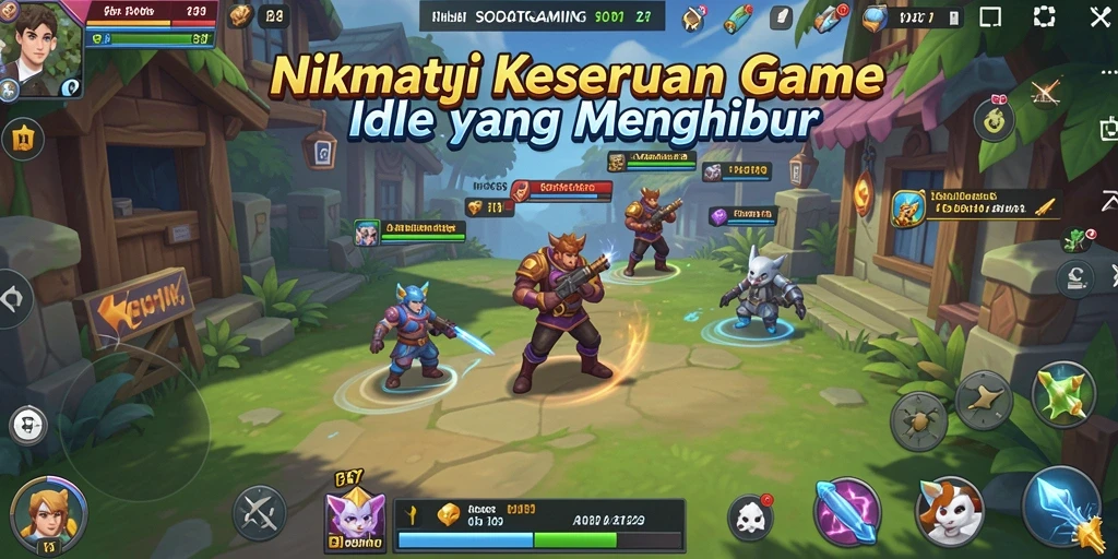 Tampilan gameplay seru dari SOBATGAMING yang penuh warna.