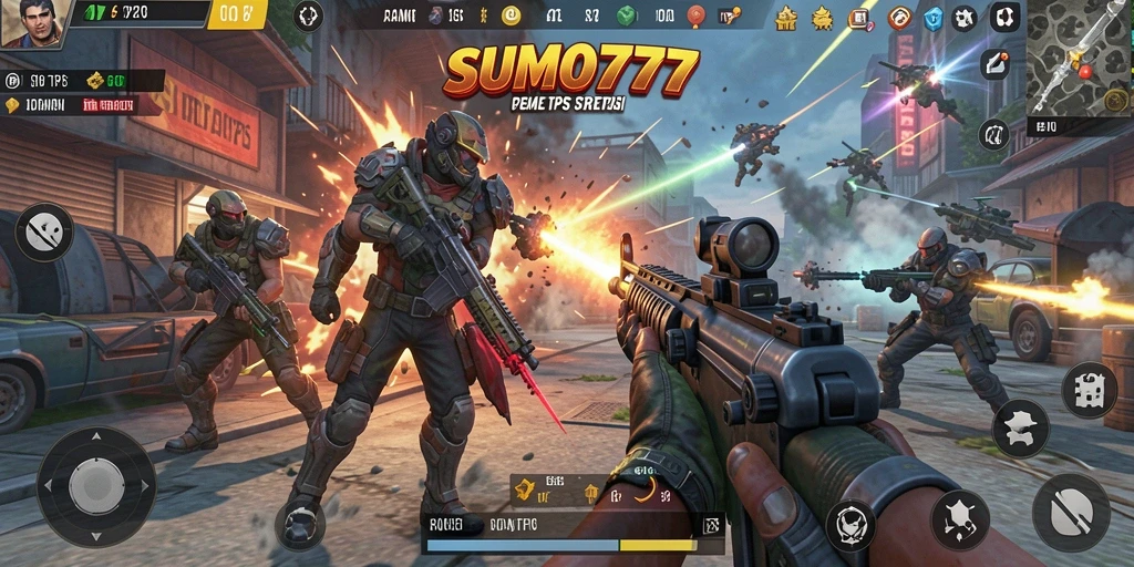 Tangkapan layar dari gameplay <strong>SUMO777</strong> menampilkan aksi mendebarkan dan strategi pertempuran.