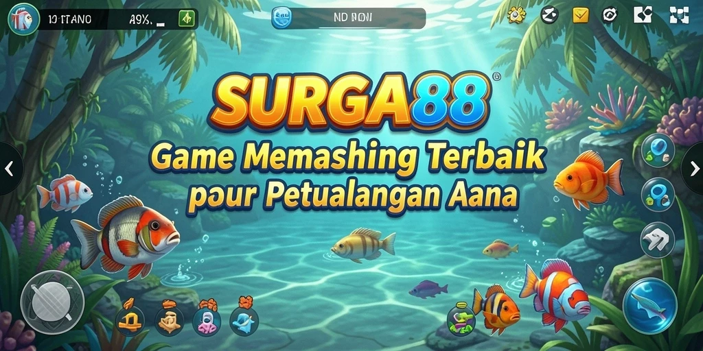 Tangkapan layar gameplay SURGA88 yang menampilkan aksi memancing yang seru.