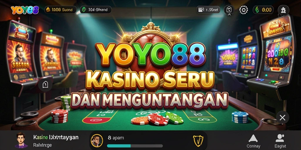 Tampilan interaktif gameplay Kasino YOYO88 yang menarik.